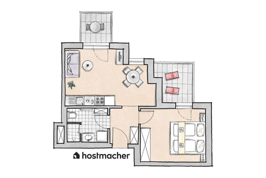 Sunny 1Br Home With Balcony By Hm Vídeň Exteriér fotografie
